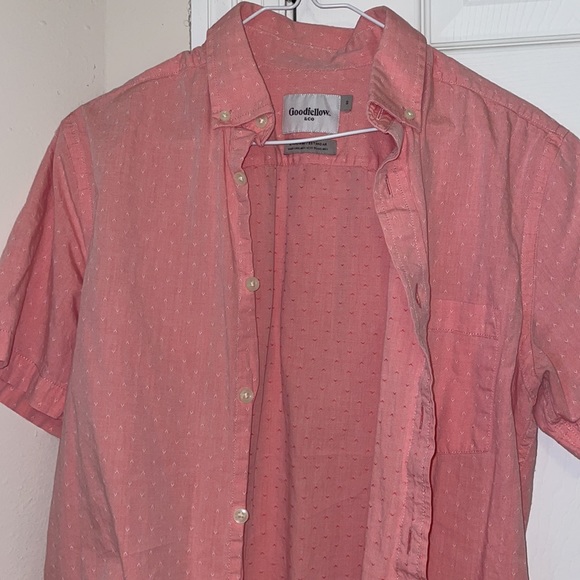 Goodfellow Button-Down Salmon Pink - Picture 3 of 5